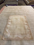 Maya Hunter 3x4.4 Cream Hand-Knotted Vintage Turkish Oushak