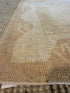 Maya Hunter 3x4.4 Cream Hand-Knotted Vintage Turkish Oushak