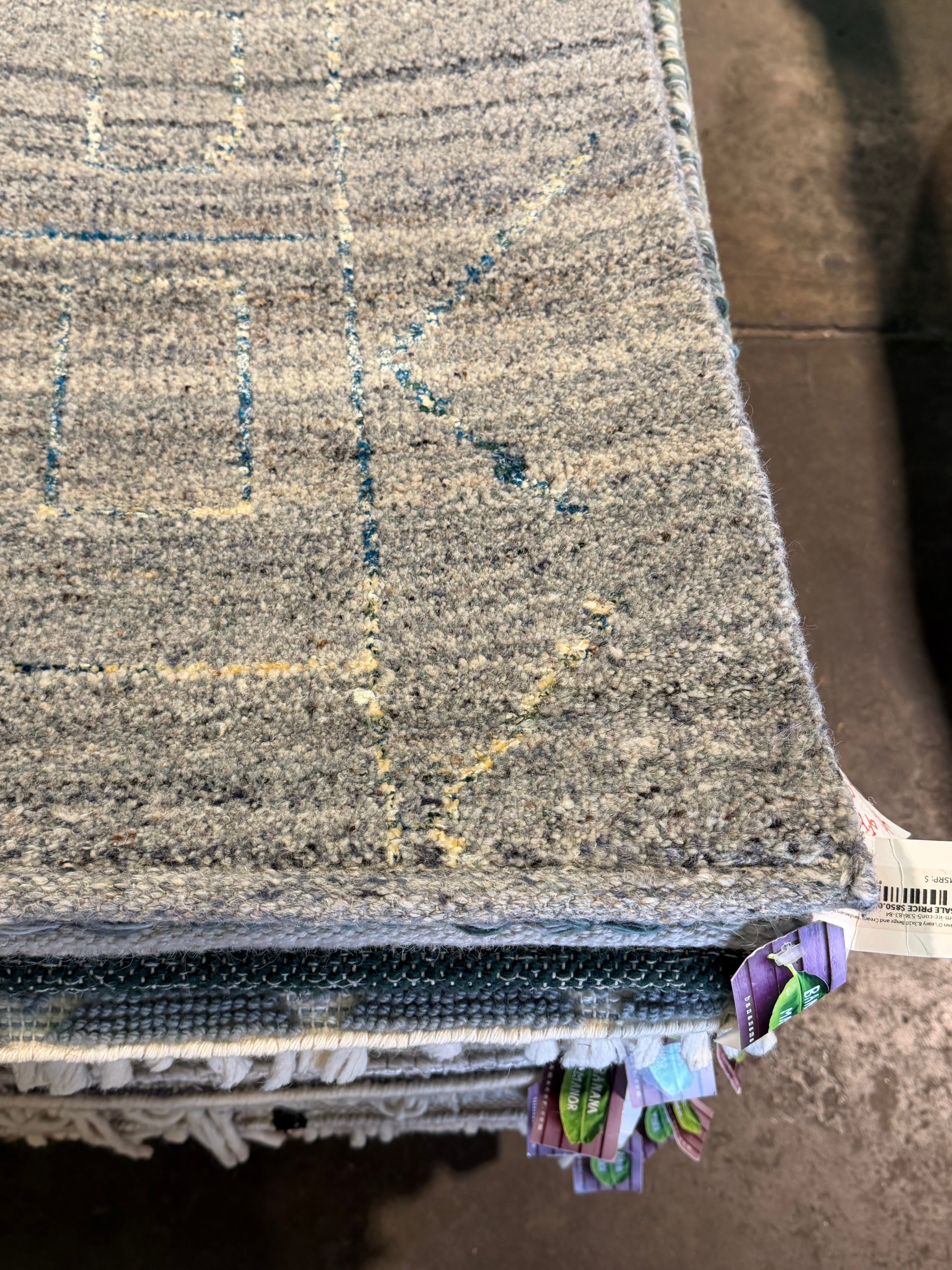 Sean Lowe 8x10 Hand-Knotted Modern Grey