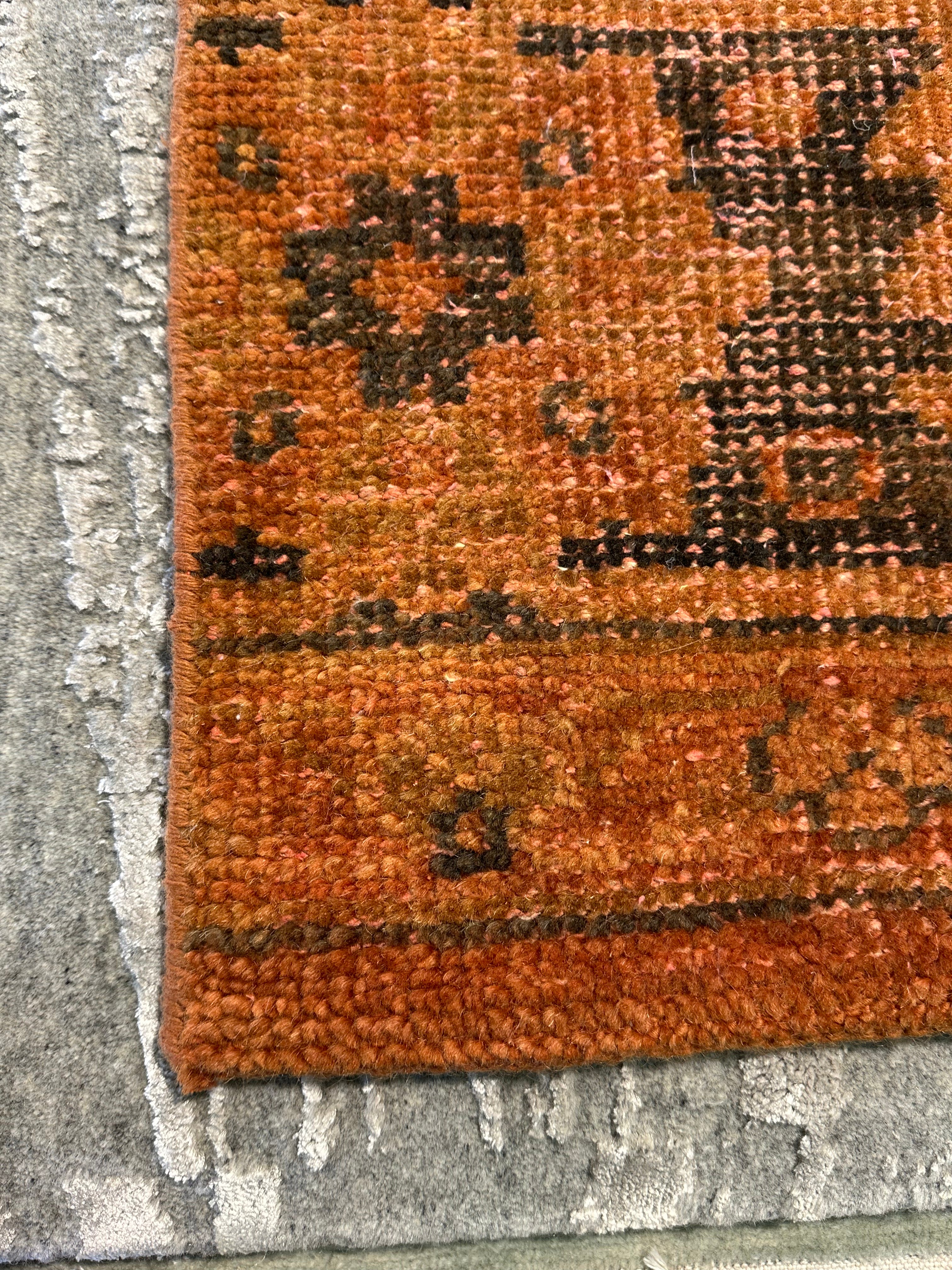 Liza Wolf 2x3 Hand-Knotted Oushak Rug