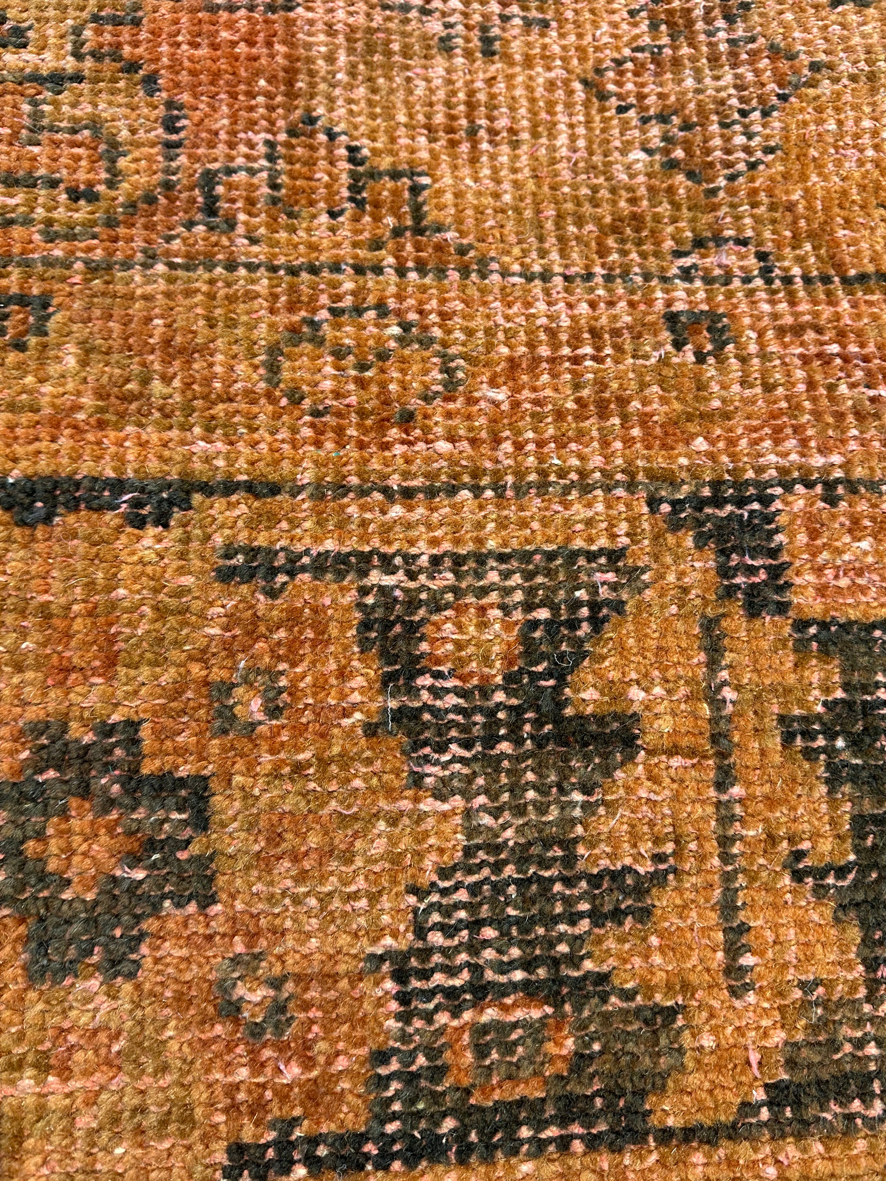 Liza Wolf 2x3 Hand-Knotted Oushak Rug