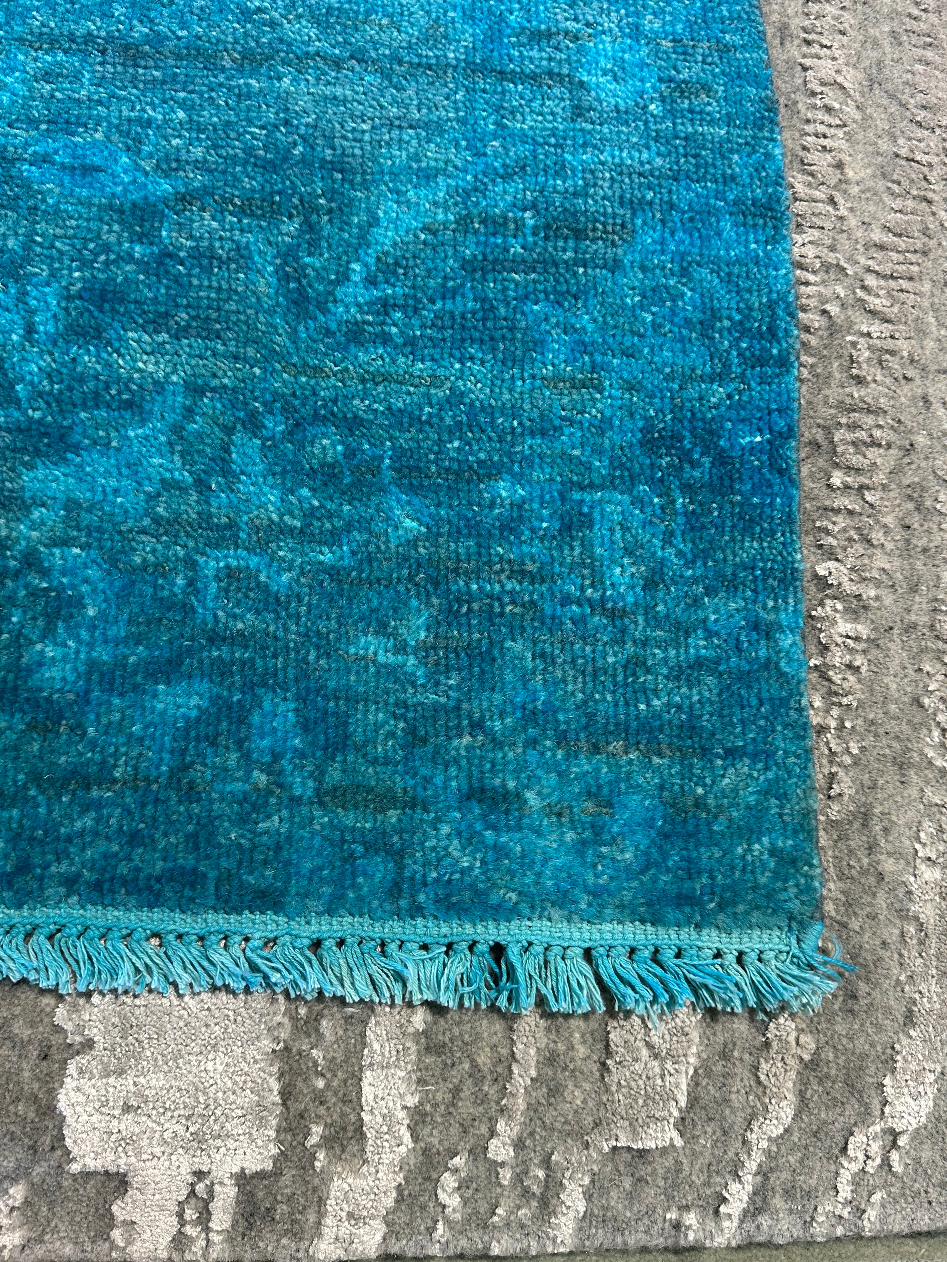 Jade Wade 2x3 Hand-Knotted Oushak Rug