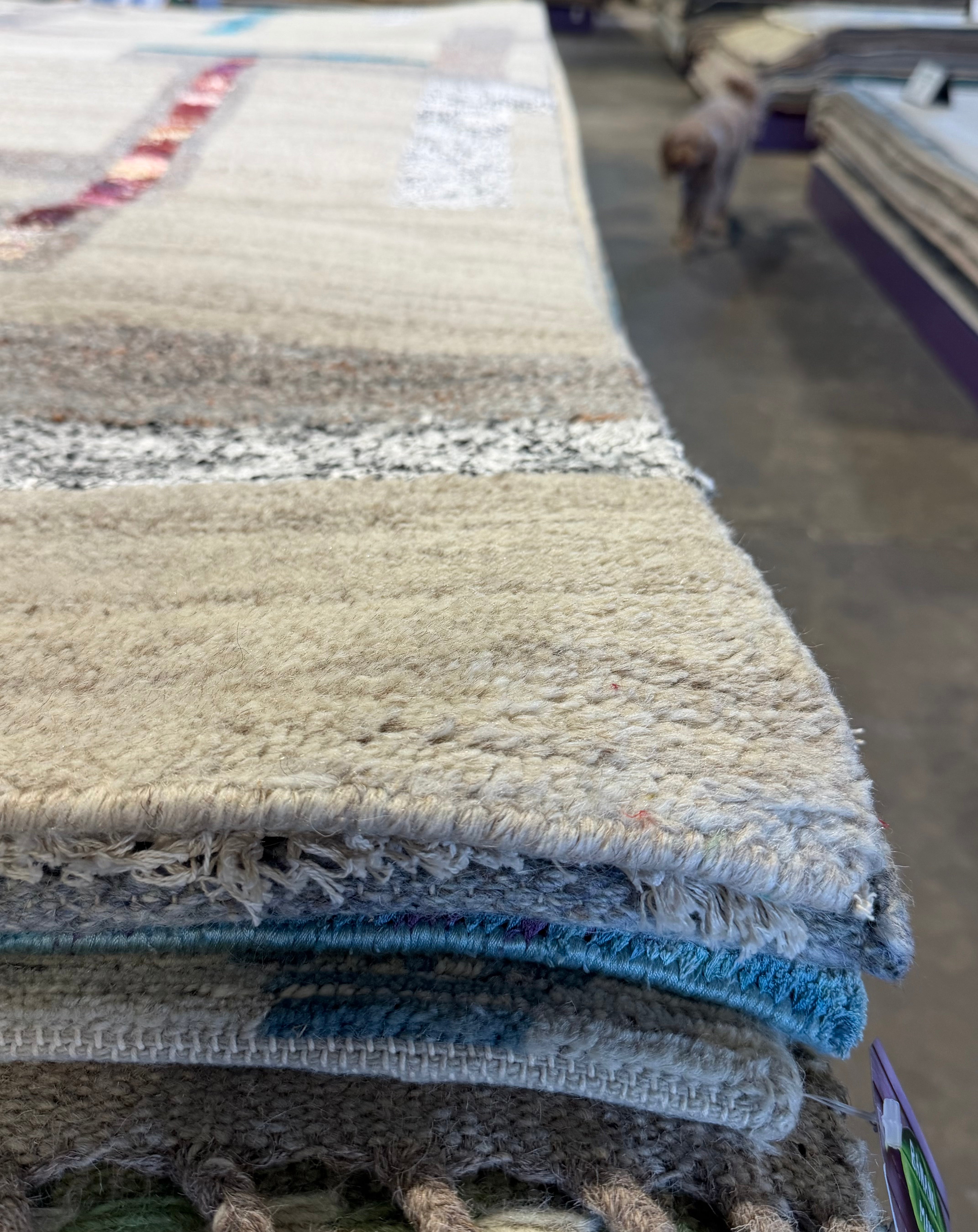 Joey Johnson 8x10 Hand-Knotted Natural Beige Modern