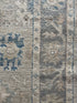 Zosia 3.8x5.6 Blue Whitewashed Afghani Oushak