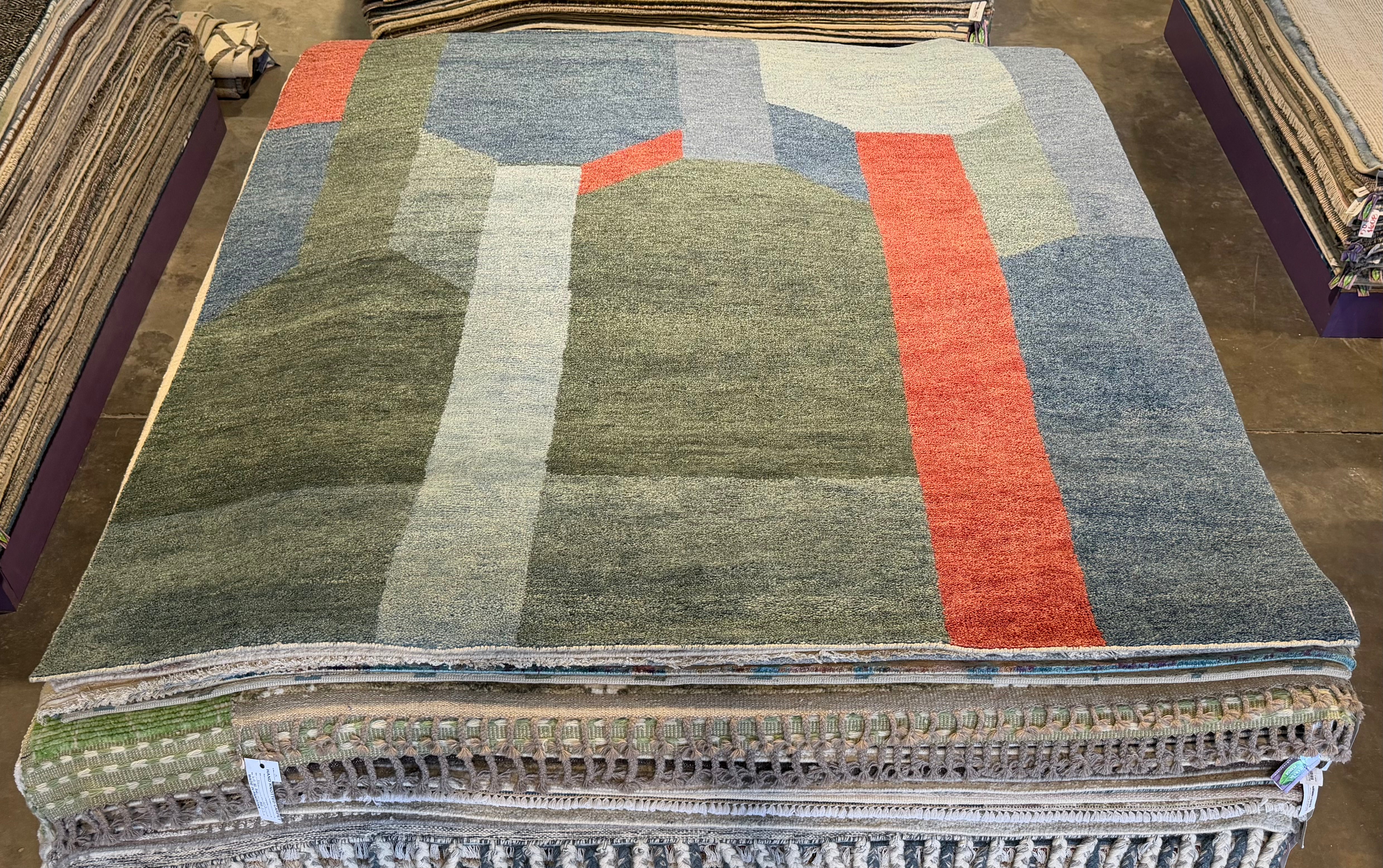 Curt 8x9.9 Hand-Knotted Multi Modern