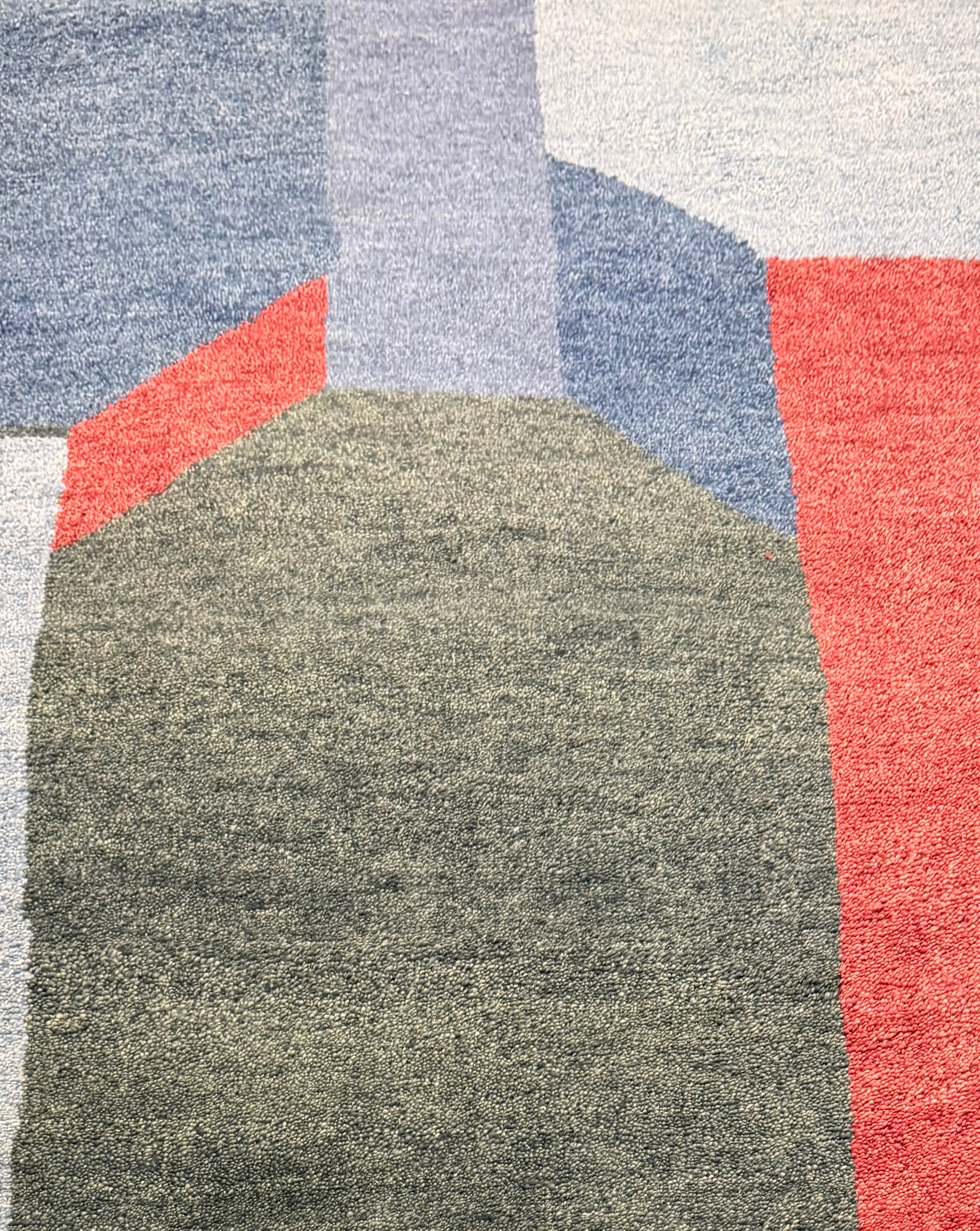 Curt 8x9.9 Hand-Knotted Multi Modern