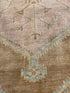 Kristina Meyers 2.11x8.2 Pink and Brown Hand-Knotted Vintage Turkish Oushak Runner