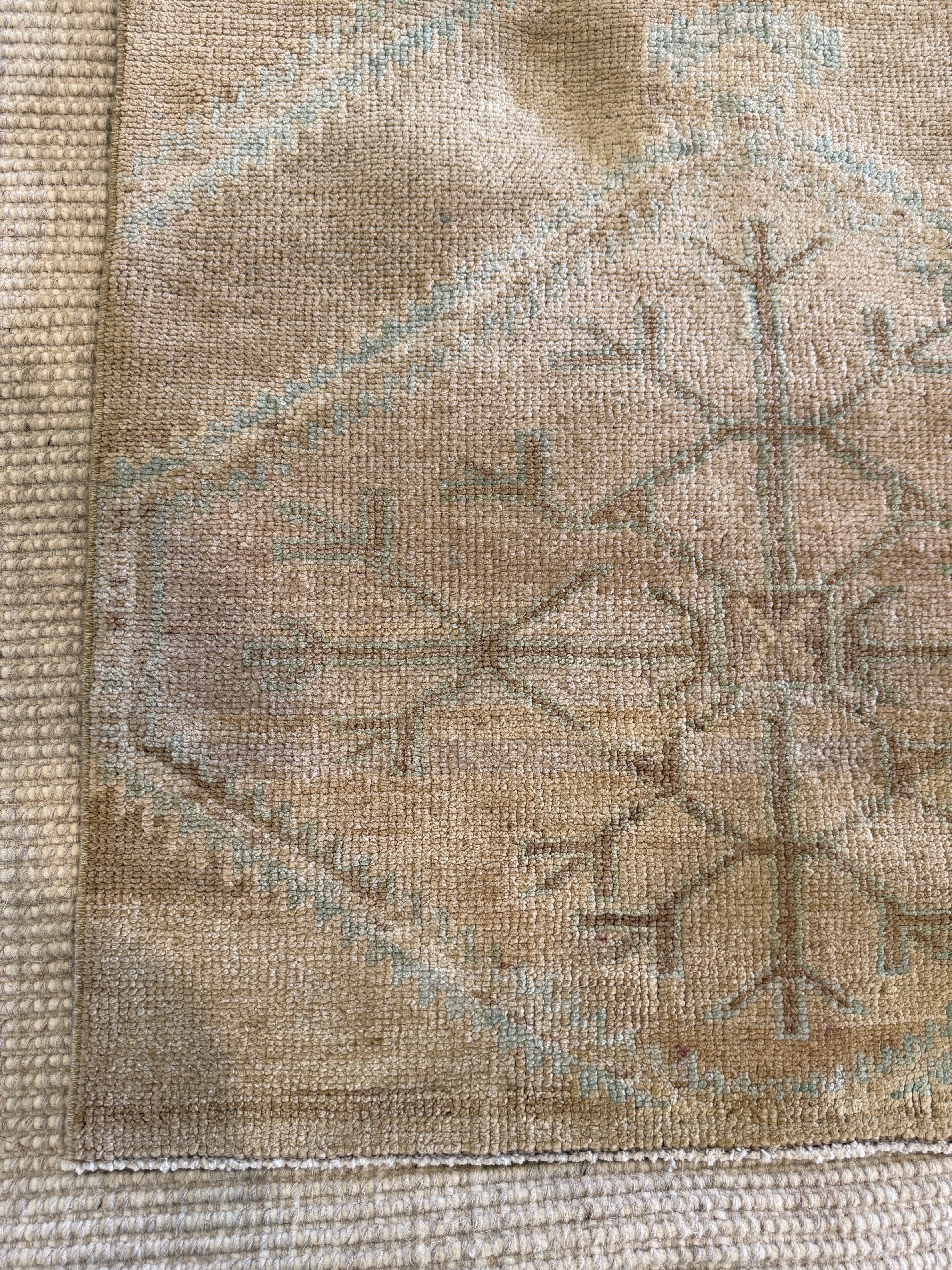 Kristina Meyers 2.11x8.2 Pink and Brown Hand-Knotted Vintage Turkish Oushak Runner