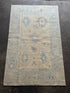 Catherine Skinner 3.9x6.2 Light Blue Whitewashed Afghani Oushak