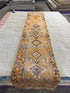 Octavia 2.5x12 Orange Hand-Knotted Vintage Turkish Oushak Runner