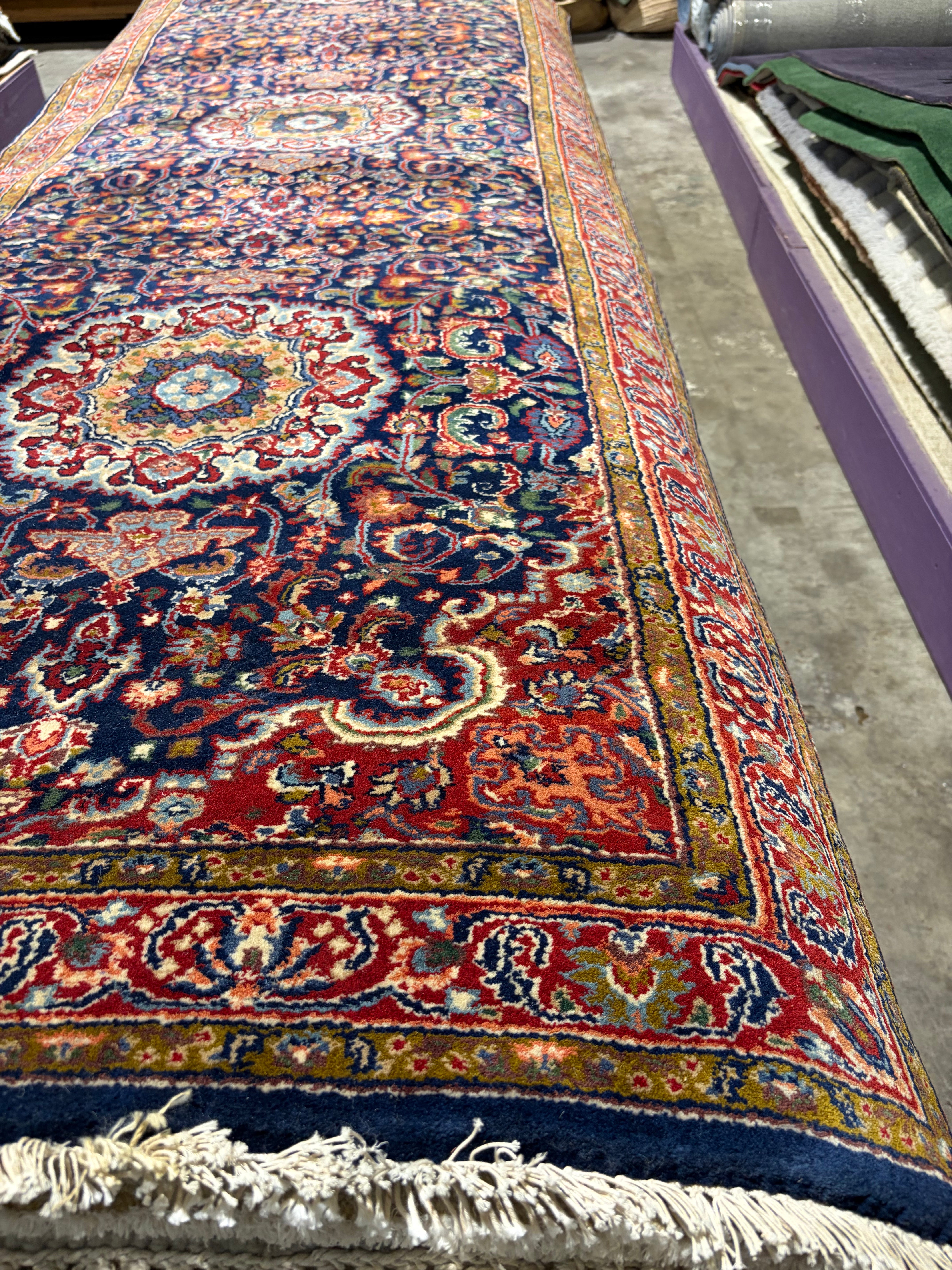 Daisy von Scherler 3x11.9 Multi Color Hand-Knotted Palace Design Runner