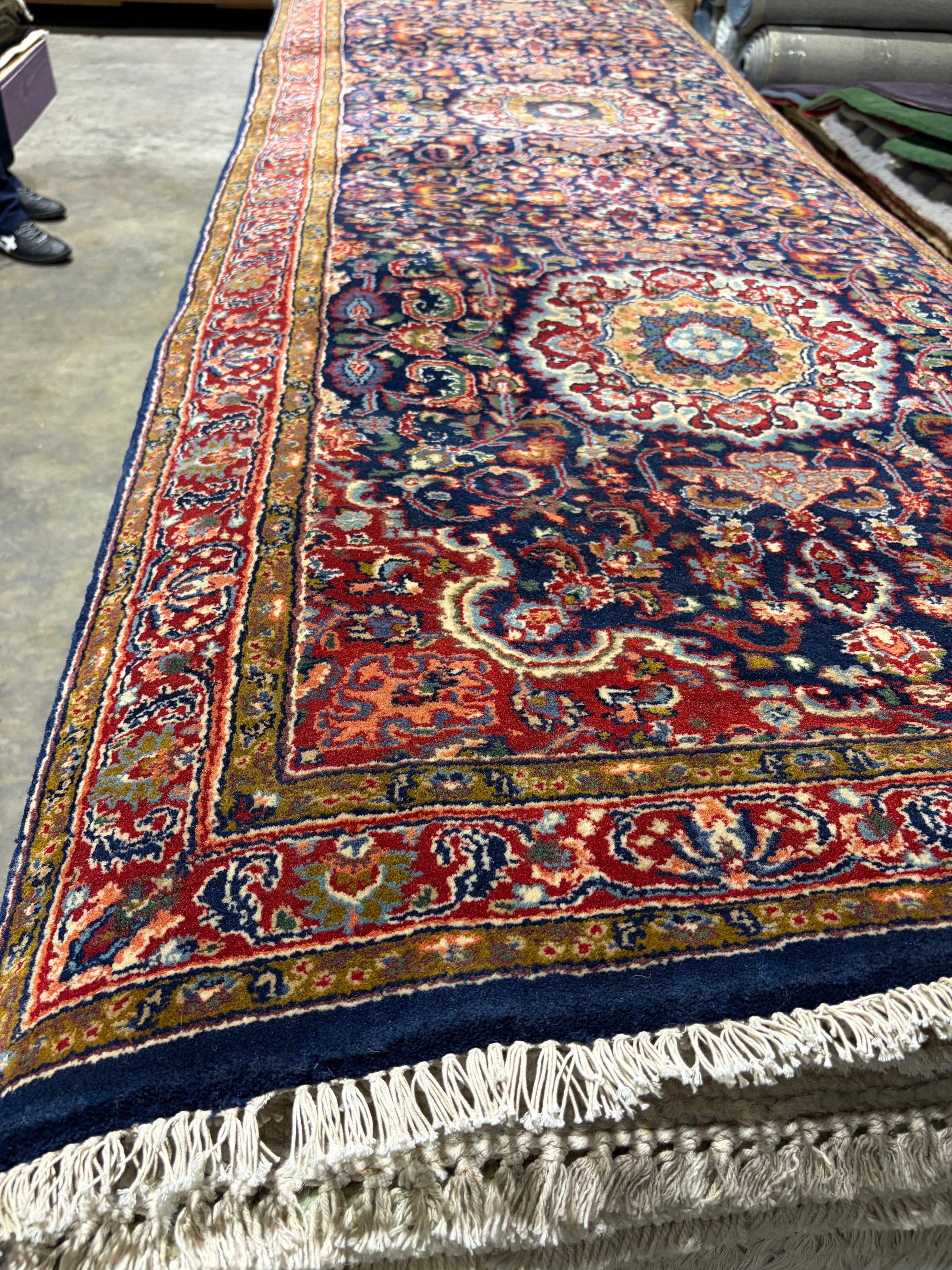 Daisy von Scherler 3x11.9 Multi Color Hand-Knotted Palace Design Runner