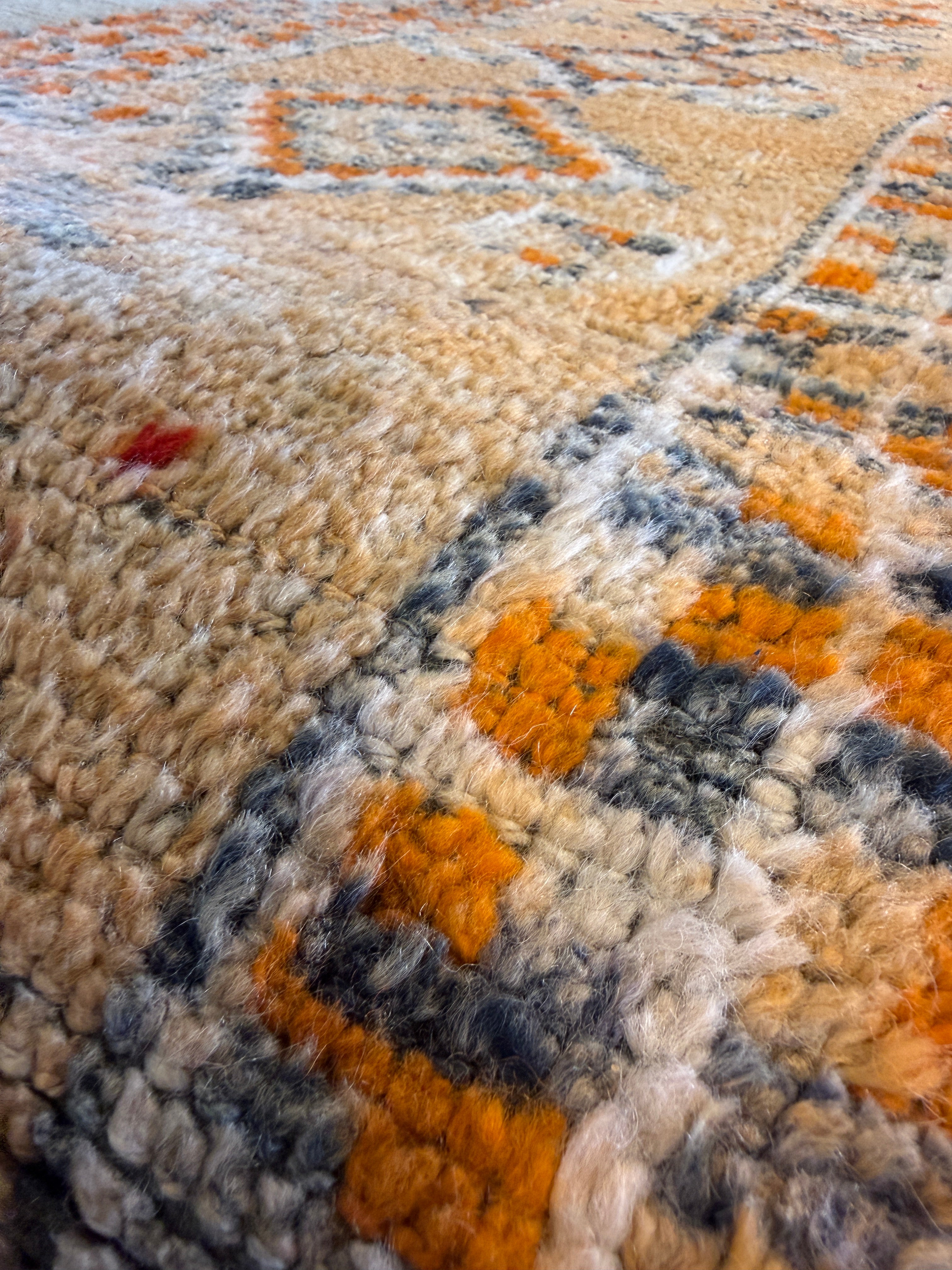 Octavia 2.5x12 Orange Hand-Knotted Vintage Turkish Oushak Runner