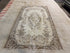 Loren Bunt 3.11x6.9 Brown Hand-Knotted Vintage Turkish Oushak