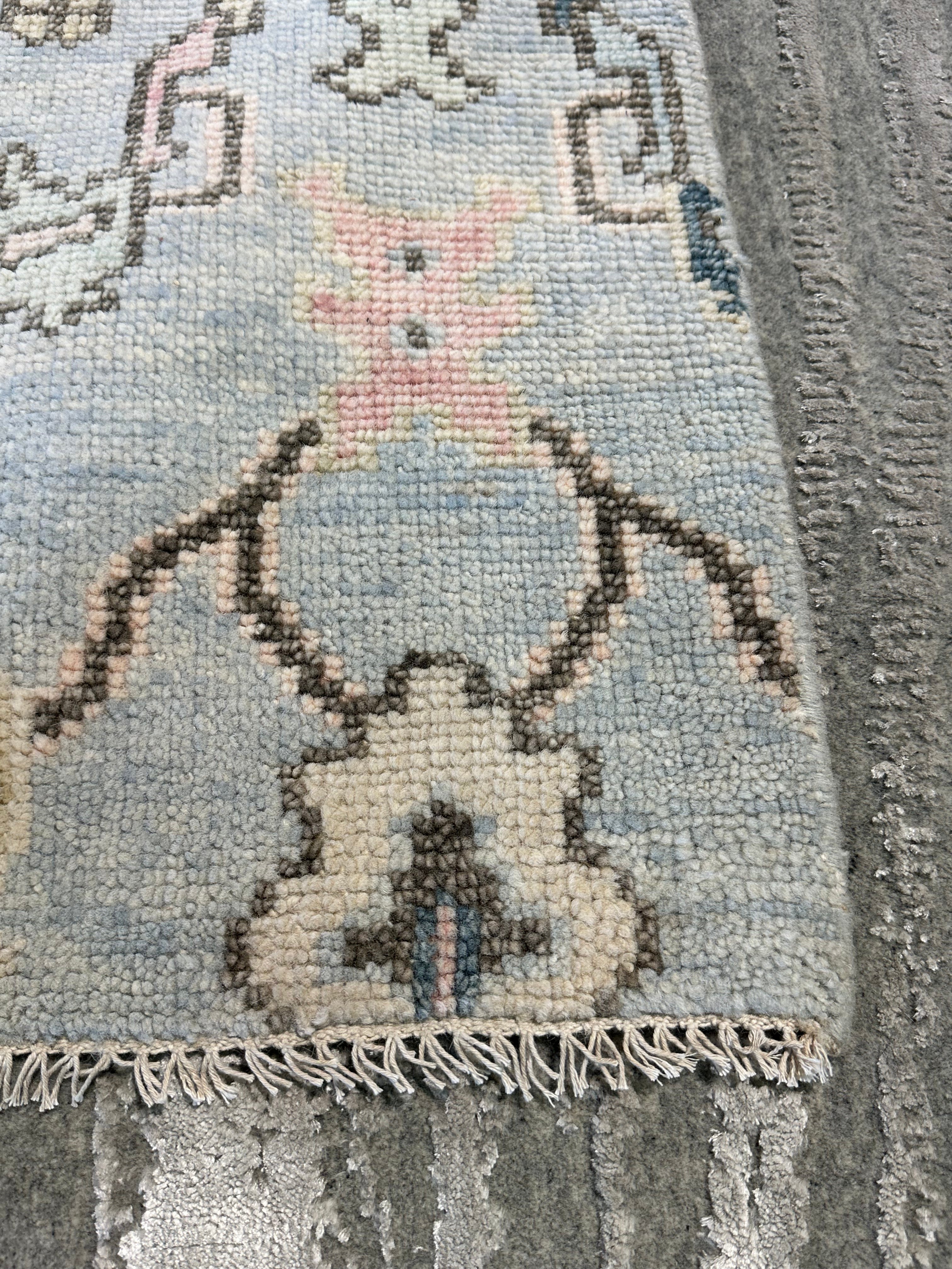 Madison Jessica Bennett 2x3 Hand-Knotted Oushak Rug