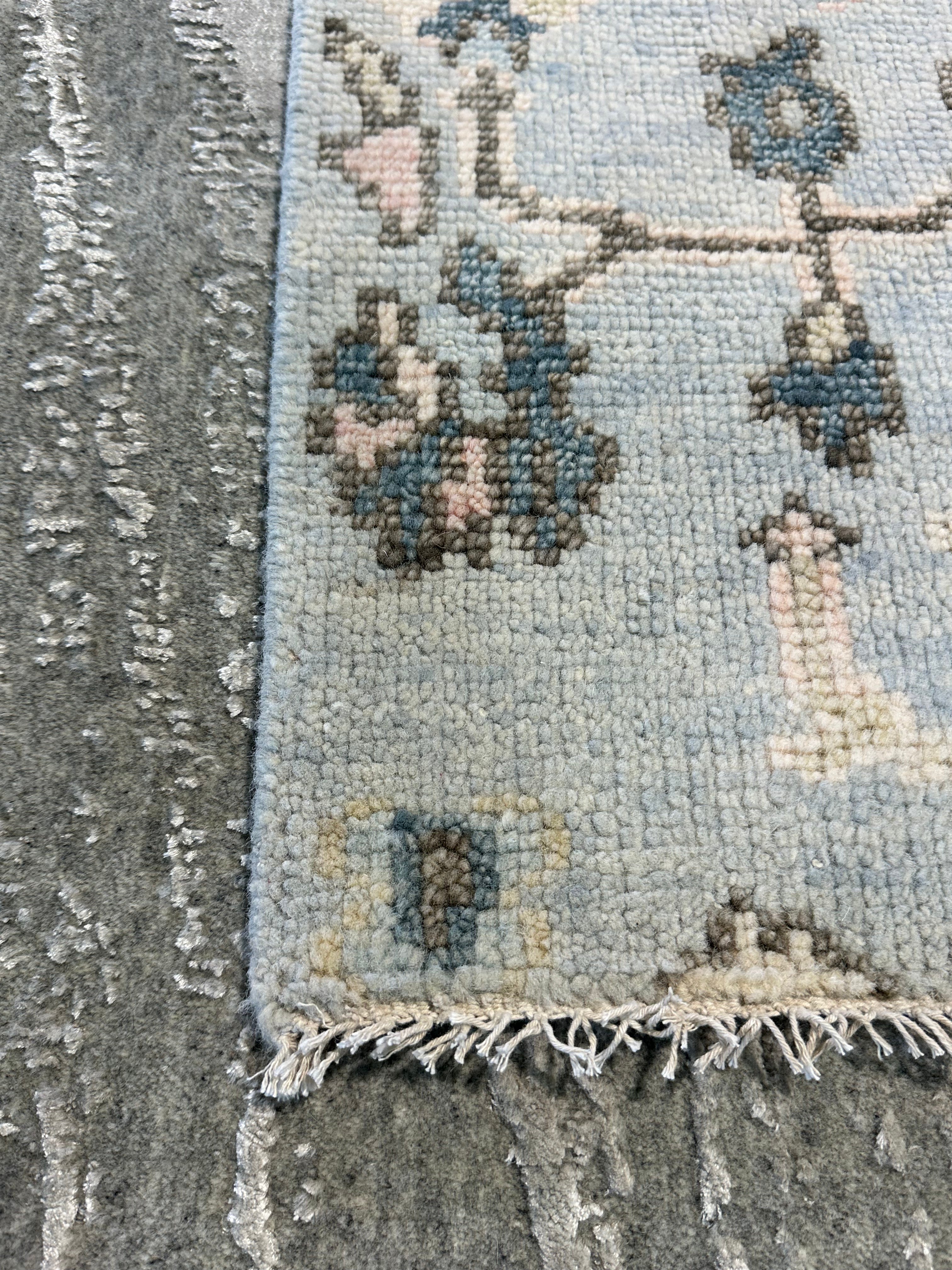 Madison Jessica Bennett 2x3 Hand-Knotted Oushak Rug