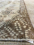Loren Bunt 3.11x6.9 Brown Hand-Knotted Vintage Turkish Oushak