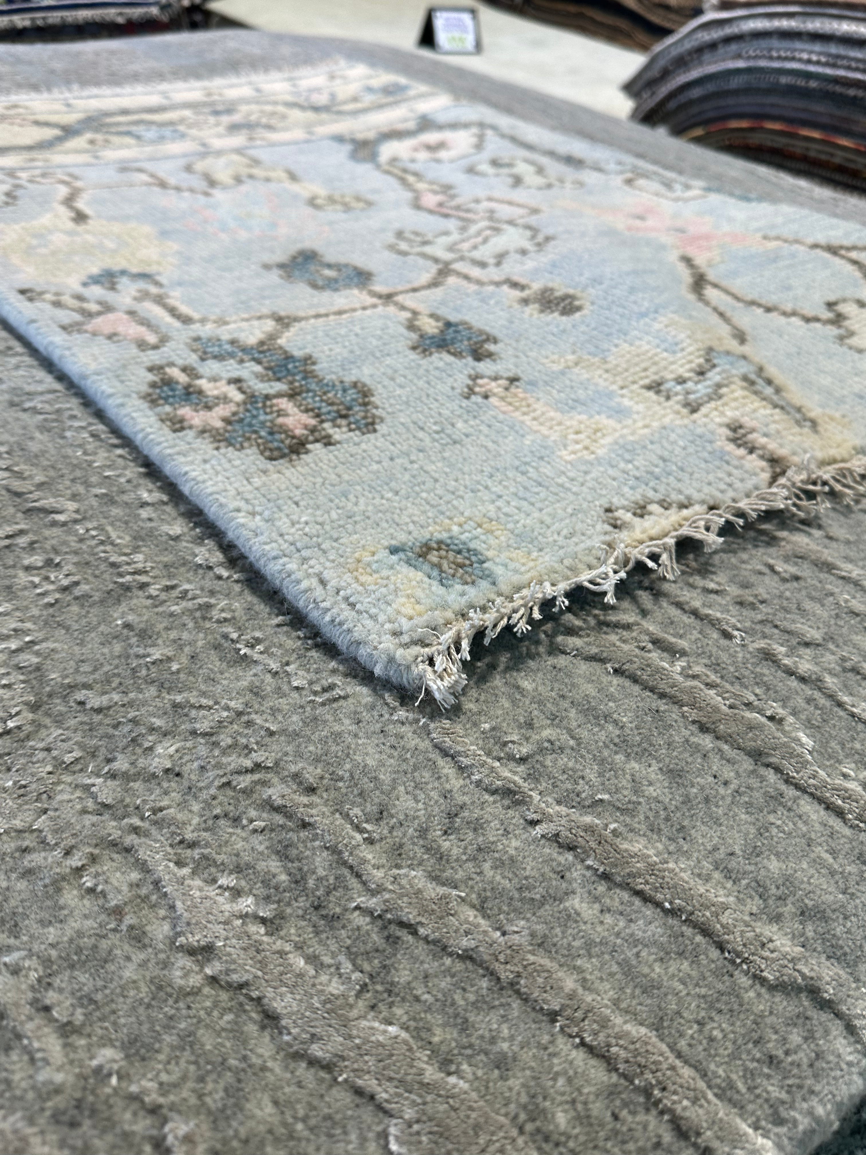 Madison Jessica Bennett 2x3 Hand-Knotted Oushak Rug