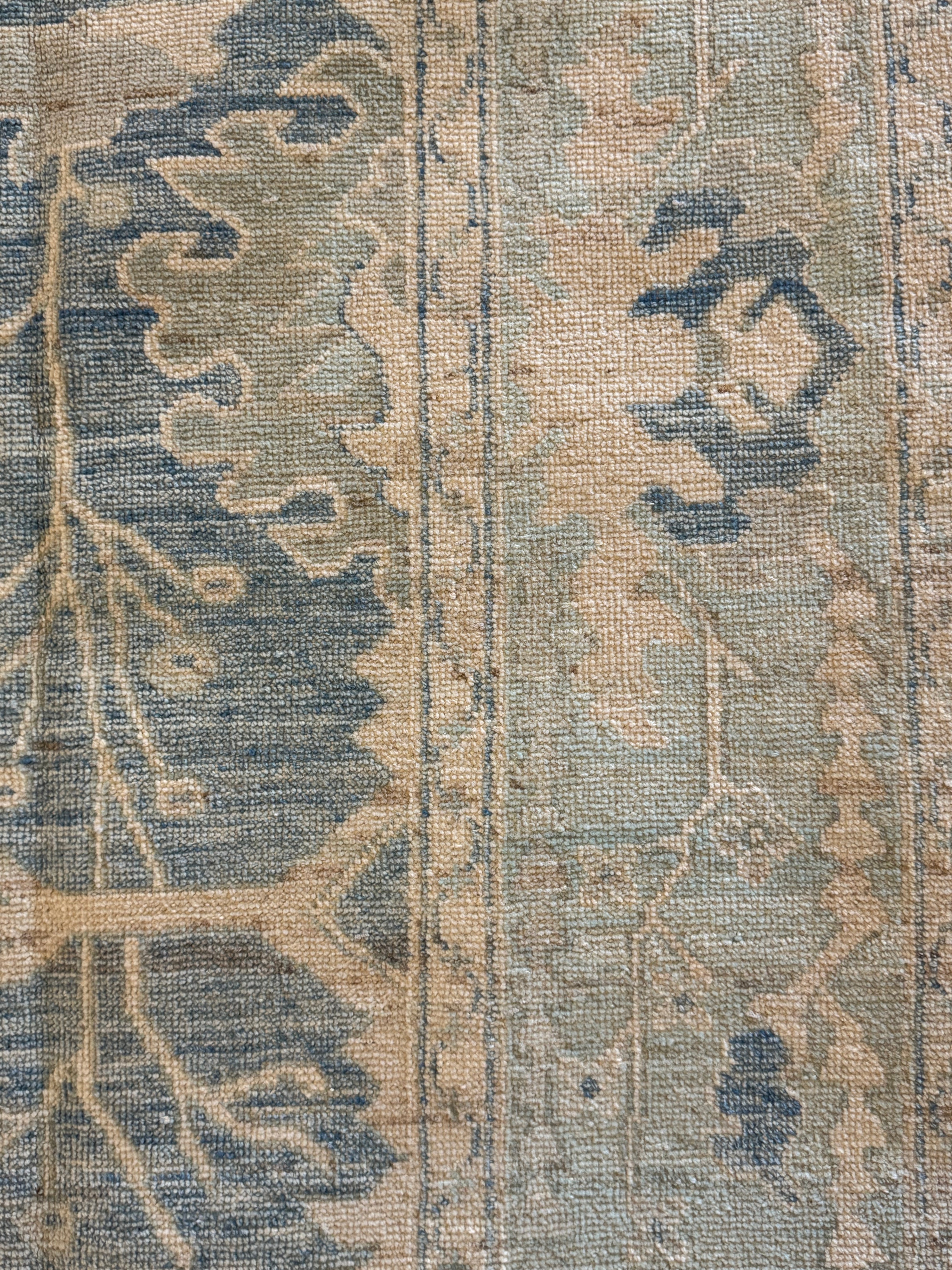 Seraphina Harrigan 7.8x10.1 Blue Whitewashed Afghani Oushak