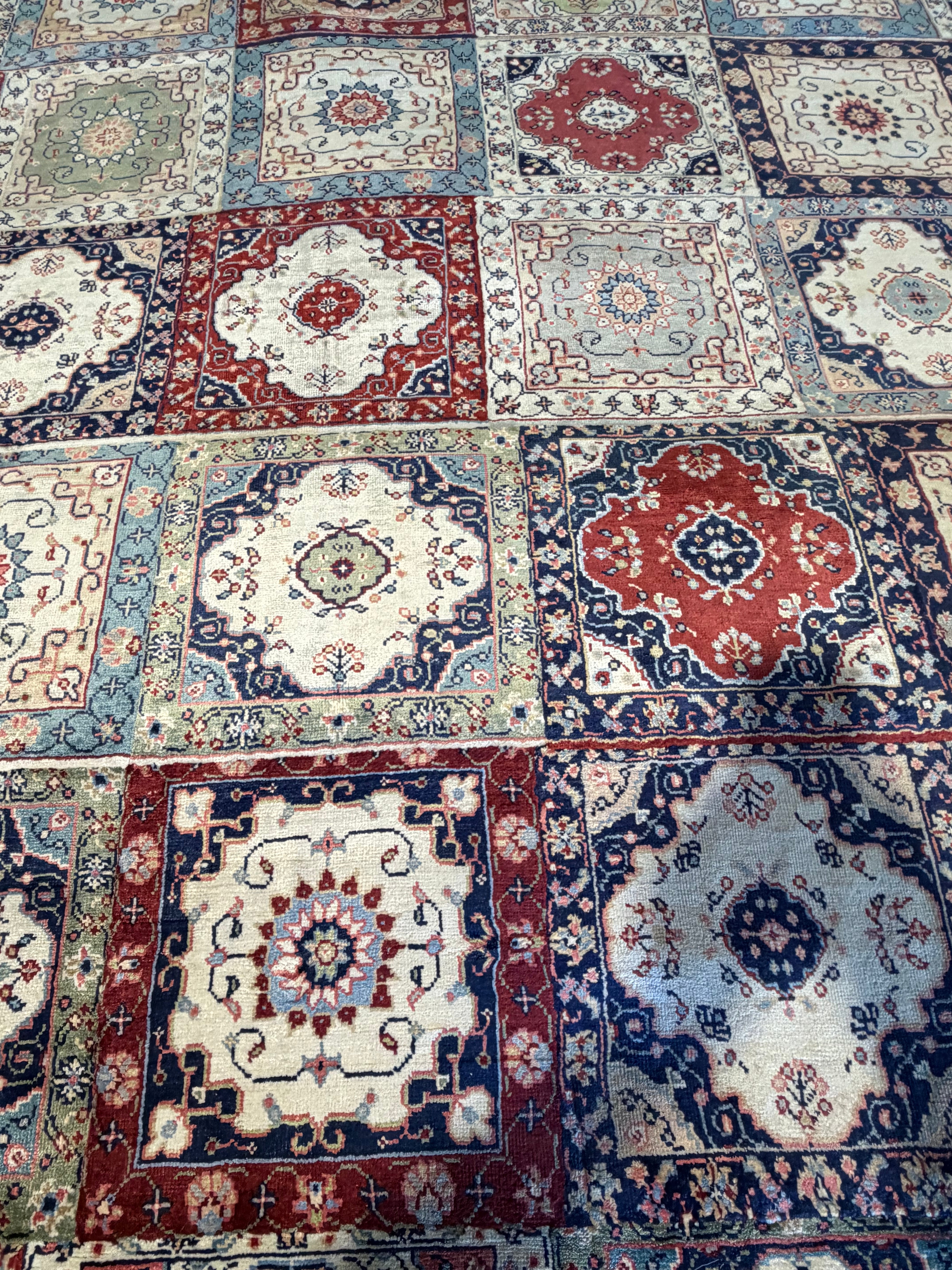 Young Carl O'Neill 8.3x10 Colorful Hand-Knotted Modern Patched Rug