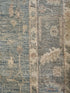 Alice 4.9x8.2 Blue Whitewashed Afghani Oushak