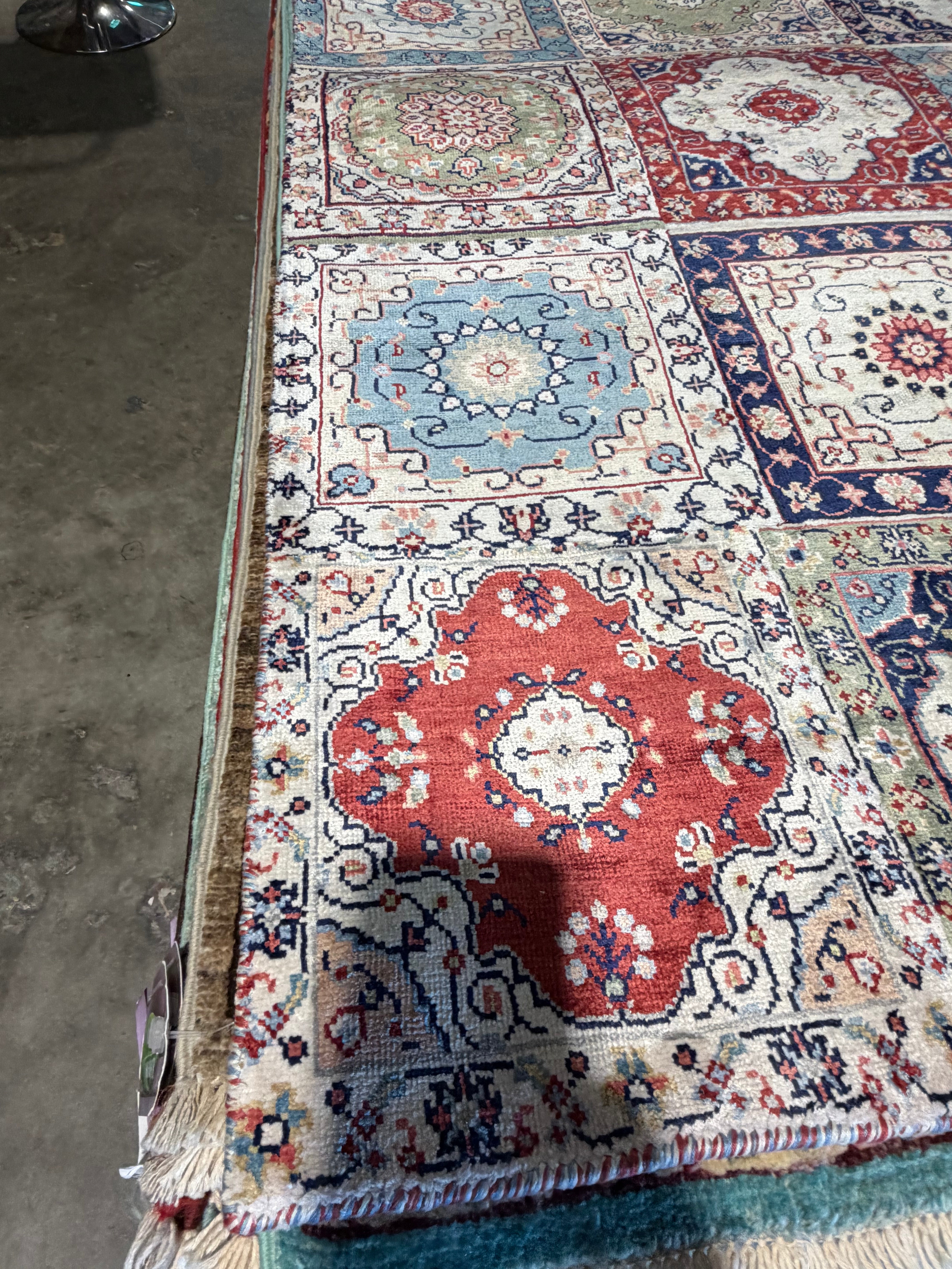 Young Carl O'Neill 8.3x10 Colorful Hand-Knotted Modern Patched Rug