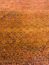 Christopher Atkins 8x10 Orange Hand-Knotted Modern Grass Style Rug