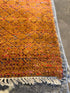 Christopher Atkins 8x10 Orange Hand-Knotted Modern Grass Style Rug