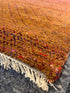 Christopher Atkins 8x10 Orange Hand-Knotted Modern Grass Style Rug