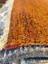 Christopher Atkins 8x10 Orange Hand-Knotted Modern Grass Style Rug