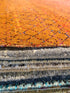 Christopher Atkins 8x10 Orange Hand-Knotted Modern Grass Style Rug