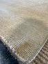 Maura 3.6x10.5 Cream Hand-Knotted Vintage Turkish Turkish Runner