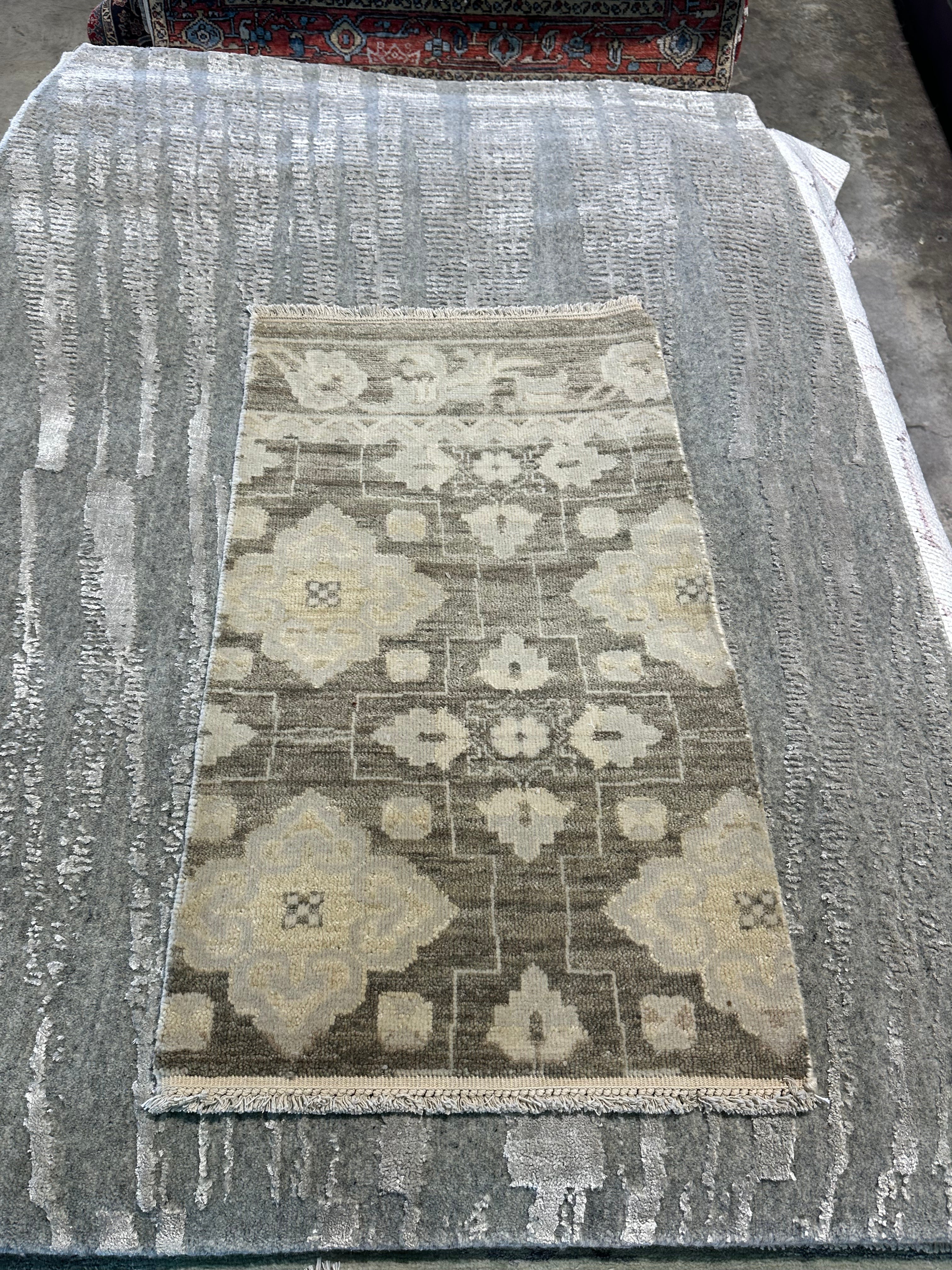 Jianna Platon 2x3 Hand-Knotted Oushak Rug