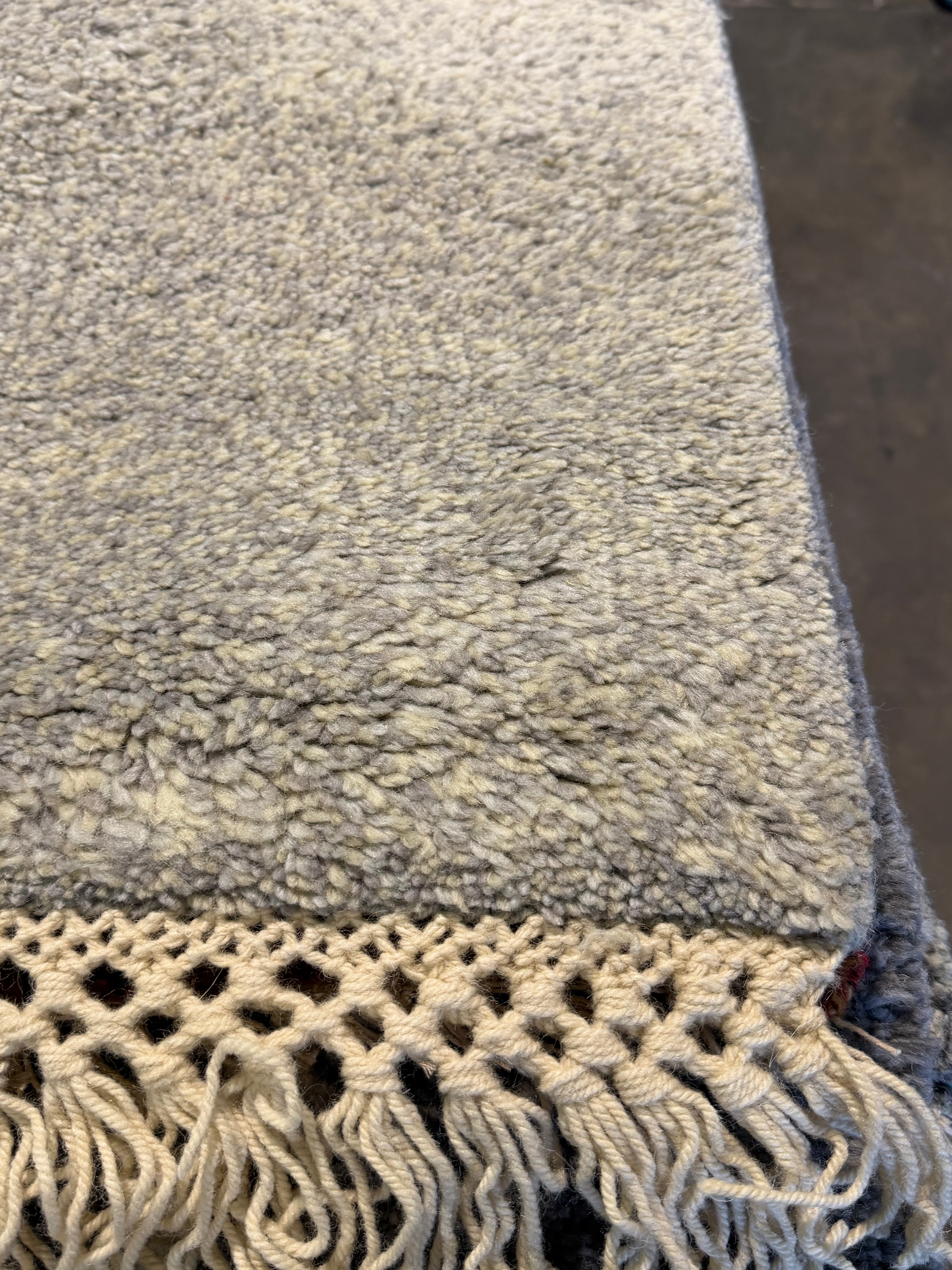 Jack Depew 7.6x9.6 Grey Hand-Knotted Modern Rug