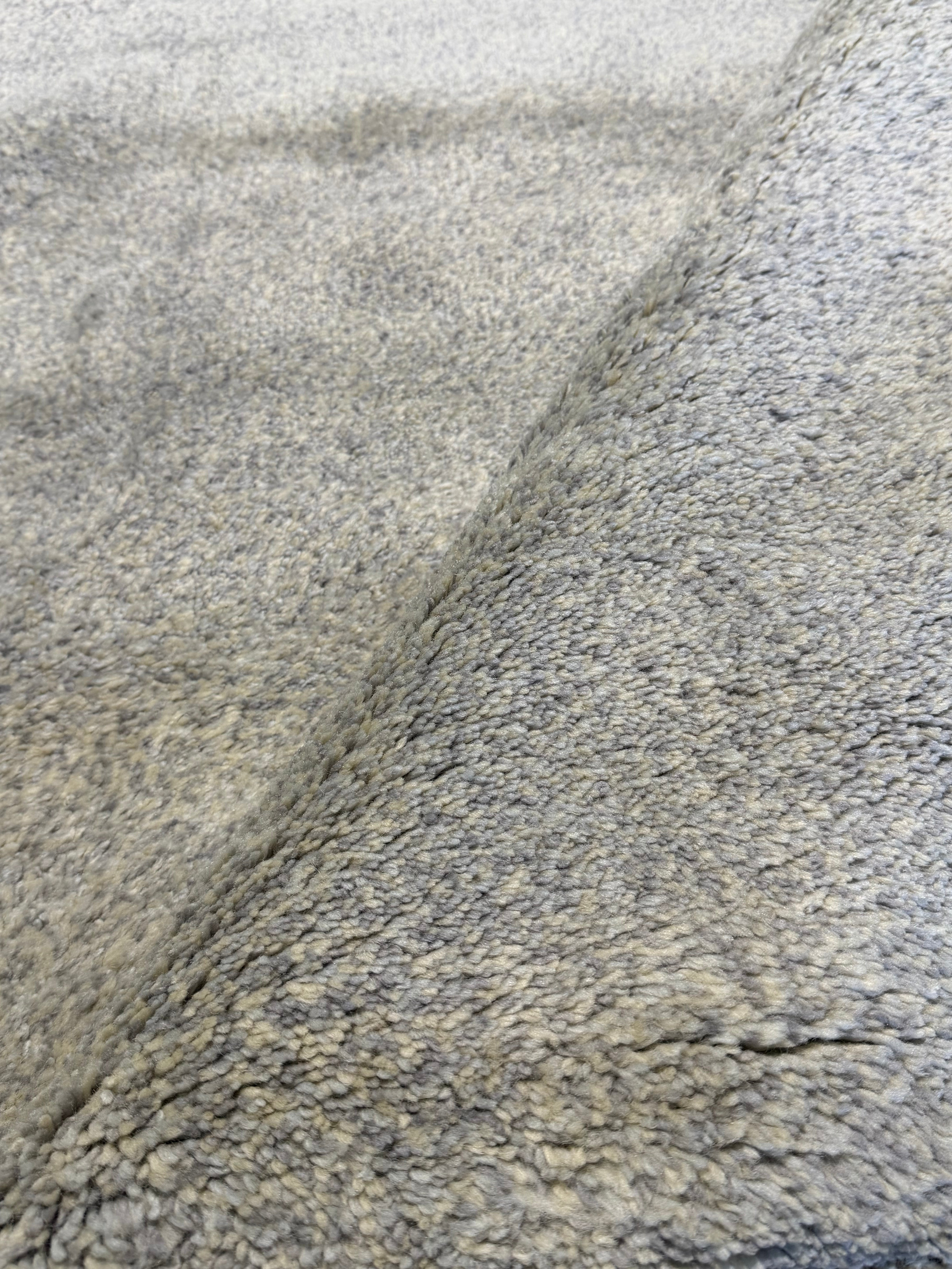 Jack Depew 7.6x9.6 Grey Hand-Knotted Modern Rug