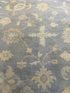 Julia Louis-Dreyfus 9x12 Blue and Yellow Hand-Knotted Oushak Rug