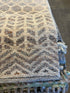 Justin Brescia 8x10 Hand-Knotted Modern Grass Grey and Silver