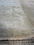 Cristina Morphis 4x9.7 Cream Hand-Knotted Vintage Turkish Oushak