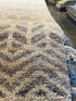 Justin Brescia 8x10 Hand-Knotted Modern Grass Grey and Silver