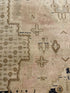 Maya Duboi 3.1x7.10 Blue Hand-Knotted Vintage Turkish Oushak Runner