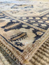 Maya Duboi 3.1x7.10 Blue Hand-Knotted Vintage Turkish Oushak Runner