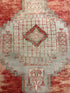 Tabatha Mahony 2.8x9.10 Pink Hand-Knotted Vintage Turkish Oushak Runner