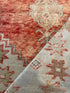 Tabatha Mahony 2.8x9.10 Pink Hand-Knotted Vintage Turkish Oushak Runner