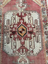 Rhonda Jones 3.11x8 Red Hand-Knotted Vintage Turkish Oushak