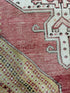 Rhonda Jones 3.11x8 Red Hand-Knotted Vintage Turkish Oushak