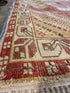 Rhonda Jones 3.11x8 Red Hand-Knotted Vintage Turkish Oushak