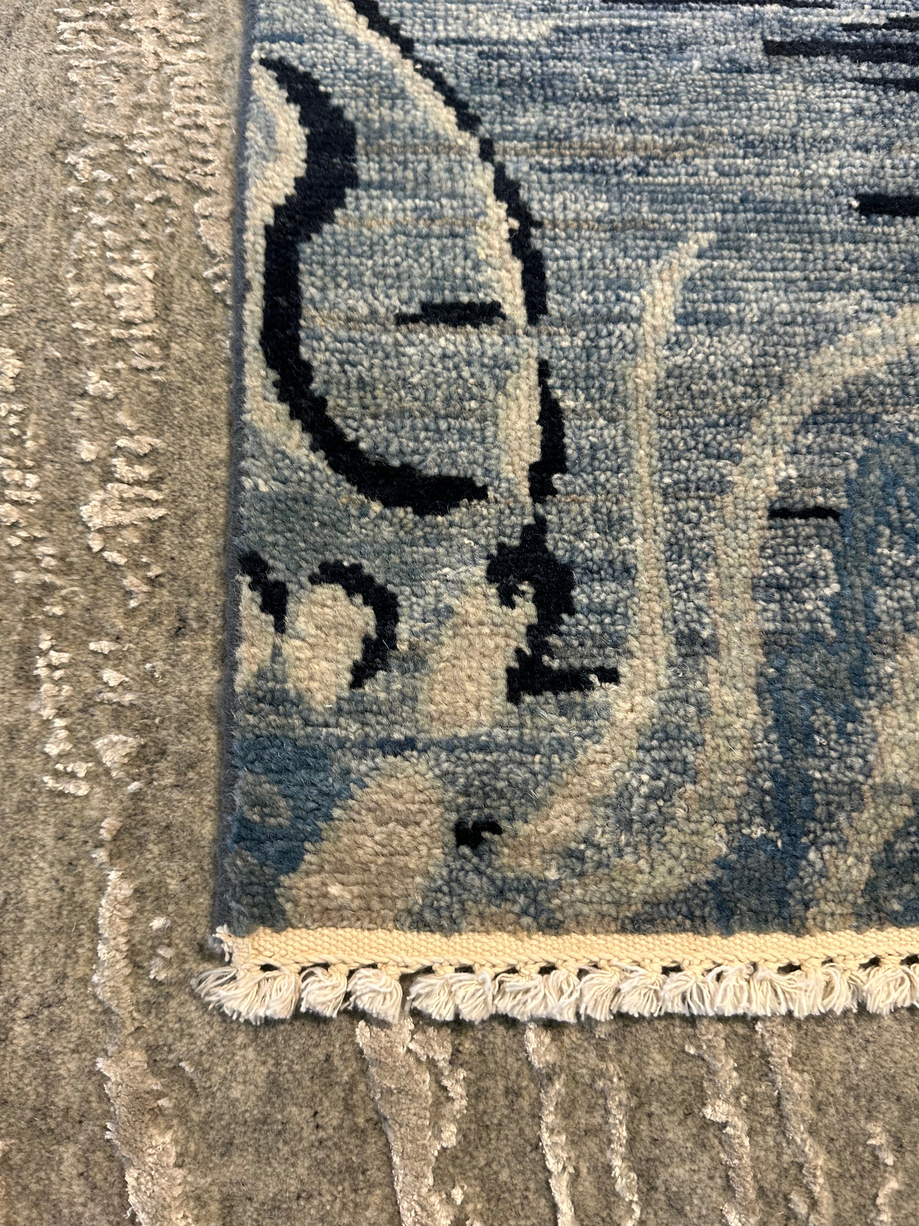 Simonas Zmuidzinas 2x3 Hand-Knotted Oushak Rug