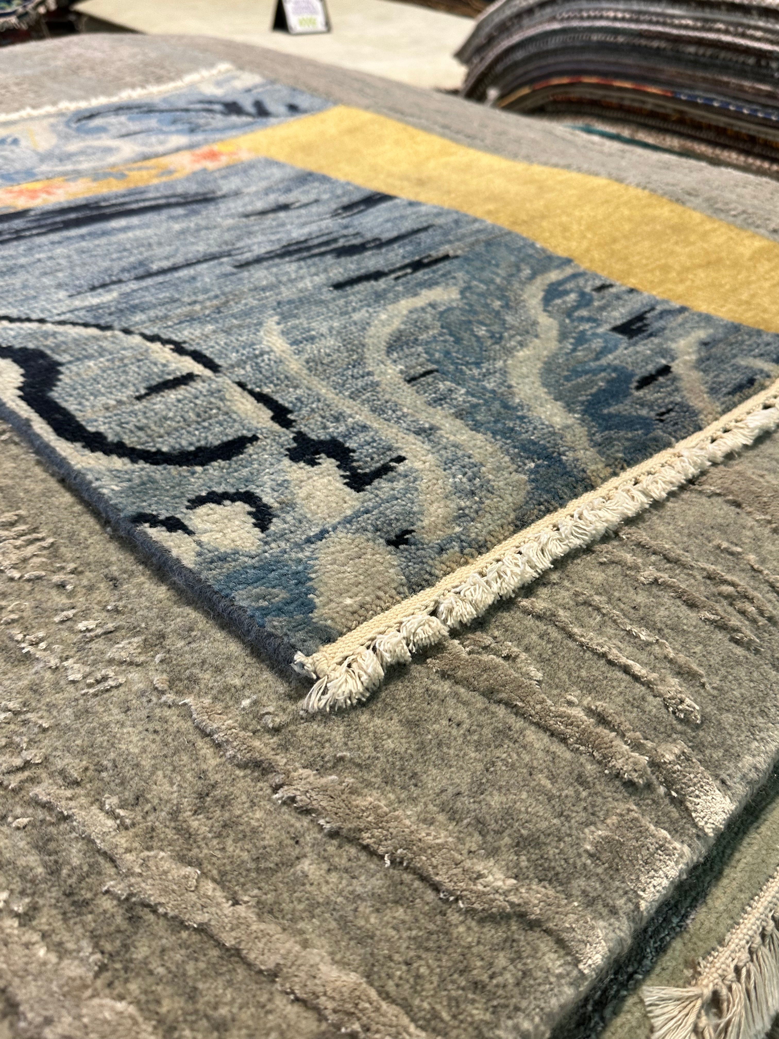 Simonas Zmuidzinas 2x3 Hand-Knotted Oushak Rug