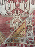 Rhonda Jones 3.11x8 Red Hand-Knotted Vintage Turkish Oushak