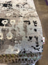 Brad Womack 8x10 Blue and Grey Hand-Knotted Modern Abstract